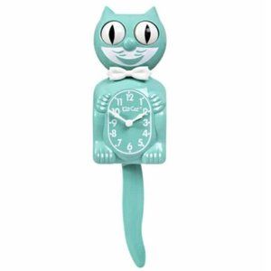 Full Sized Ocean Waves Green Kit Kat Cat Klock Clock